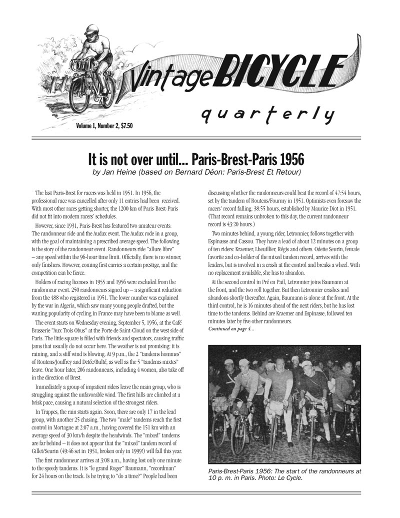 BQ 2 (Winter 2002) – Rene Herse Cycles