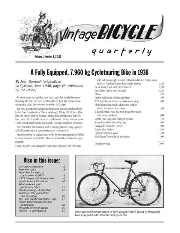 BQ 3 (Spring 2003) – Rene Herse Cycles