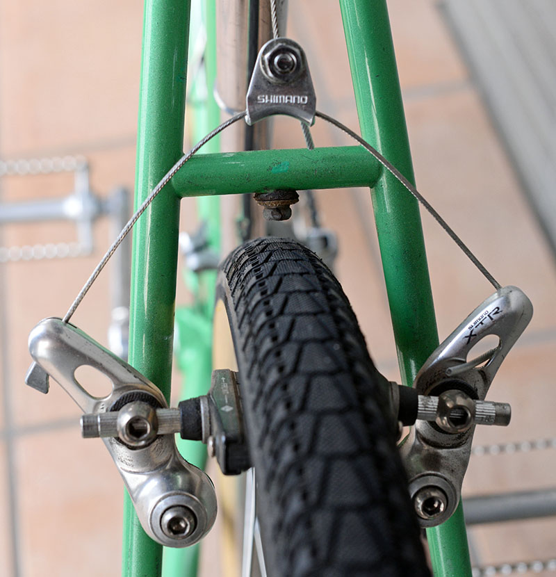 I broke my cantilever brake now I'm running a cheap linear-pull