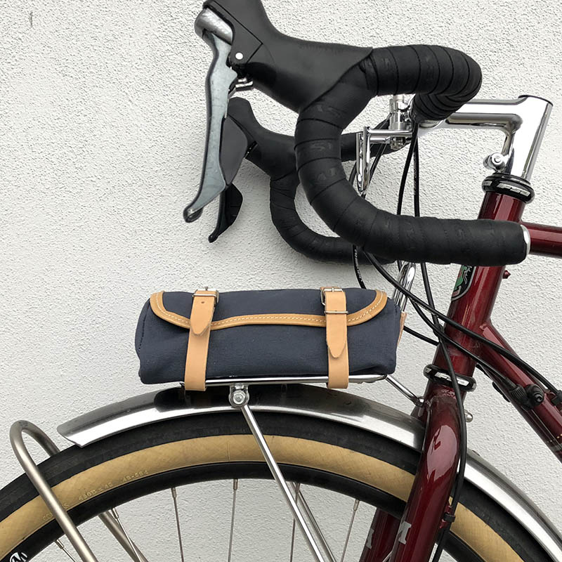 Leather Bicycle Saddle Bag The Barrel Bag Walnut