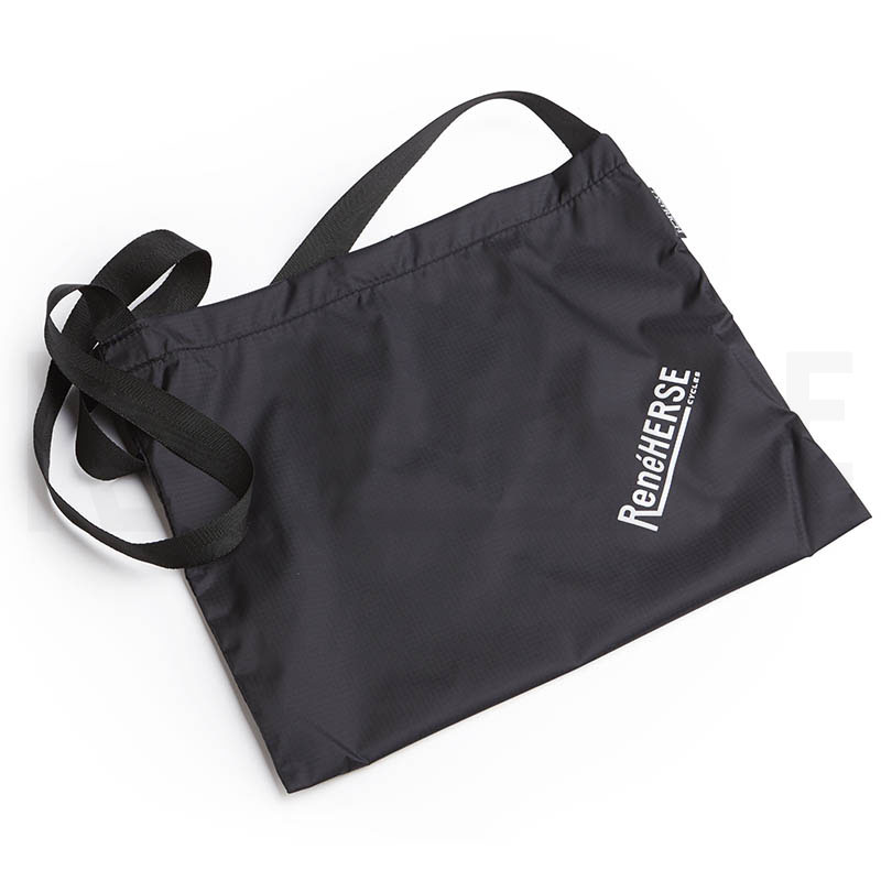 Musette with flap in gray